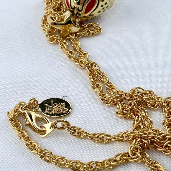 Vintage Joan Rivers Russian Holiday Egg Necklace - Picture 7 of 7